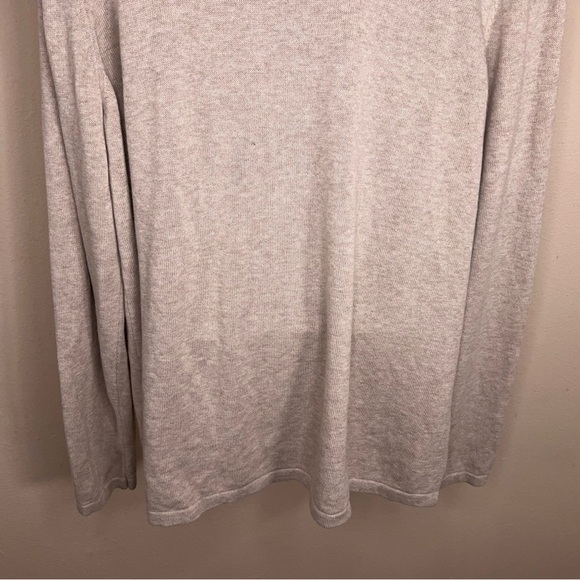 XXL OLD NAVY WOMENS BEIGE KNIT SWEATER LONG SLEEVE VNECK NEUTRAL - Picture 7 of 11
